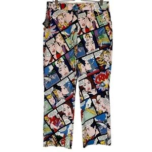 Loud mouth Crak Comic Pop Art Golf Pants Size 34x30